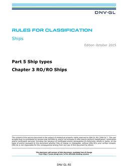 DNV DNVGL-RU-SHIPS PART 5 CHAPTER 3