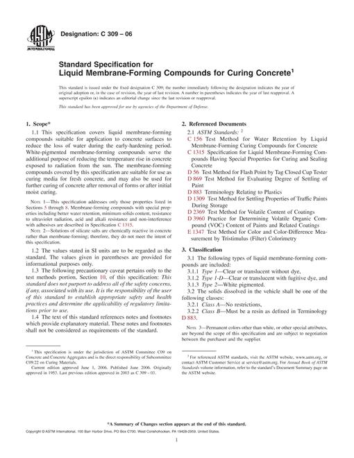 ASTM C309-06