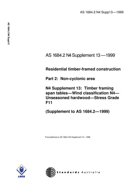 AS 1684.2 N4 SUPP 13-1999