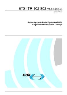 ETSI TR 102 802