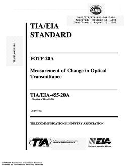 TIA ANSI/TIA/EIA-455-20A