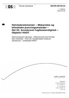 DANSK DS/EN 60749-24