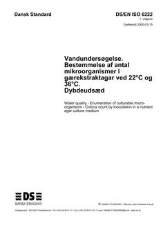 DANSK DS/EN ISO 6222