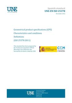 AENOR UNE-EN ISO 25378