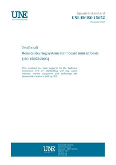 AENOR UNE-EN ISO 15652