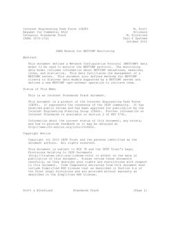 IETF RFC 6022