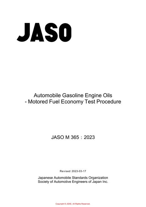 JSAE JASO M365