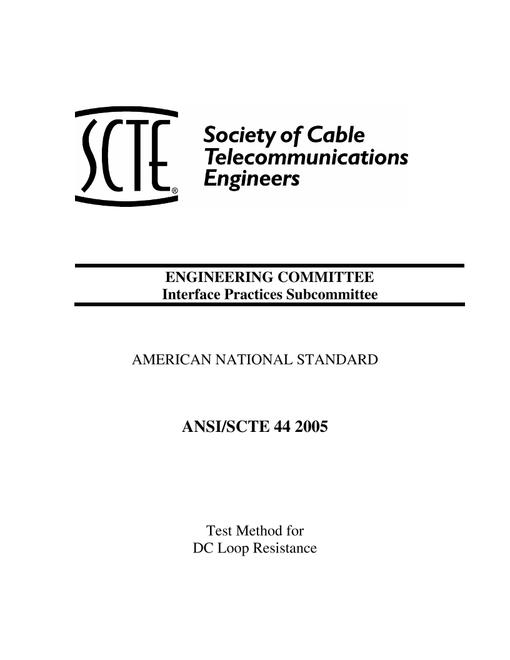 SCTE 44 2005