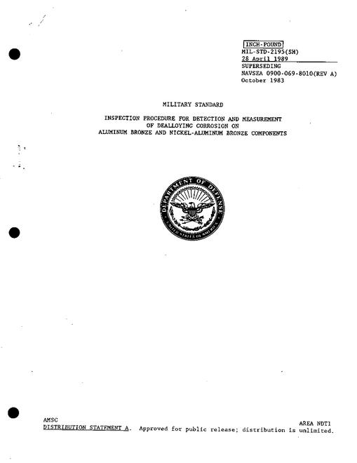MIL MIL-STD-2195A