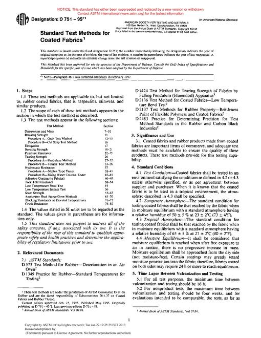 ASTM D751-95e1