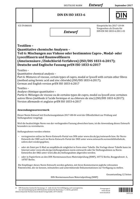 DIN EN ISO 1833-6 - DRAFT