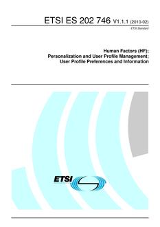 ETSI ES 202 746