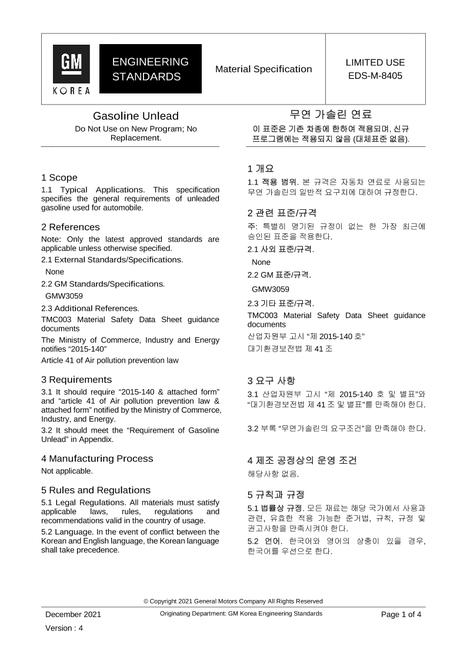 GMKOREA EDS-M-8405