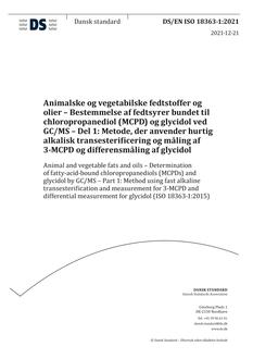 DANSK DS/EN ISO 18363-1