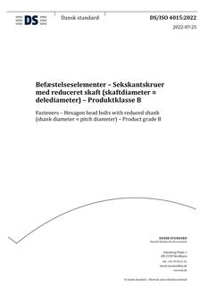DANSK DS/ISO 4015