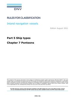DNV DNV-RU-INV PART 5 CHAPTER 7