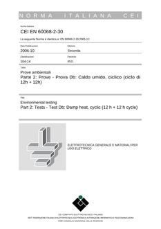 CEI EN 60068-2-30