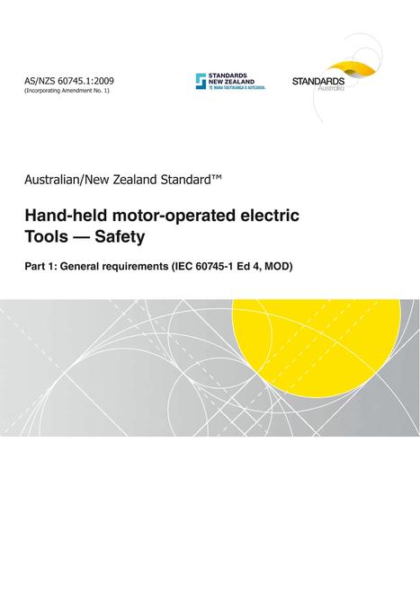 AS/NZS 60745.1:2009