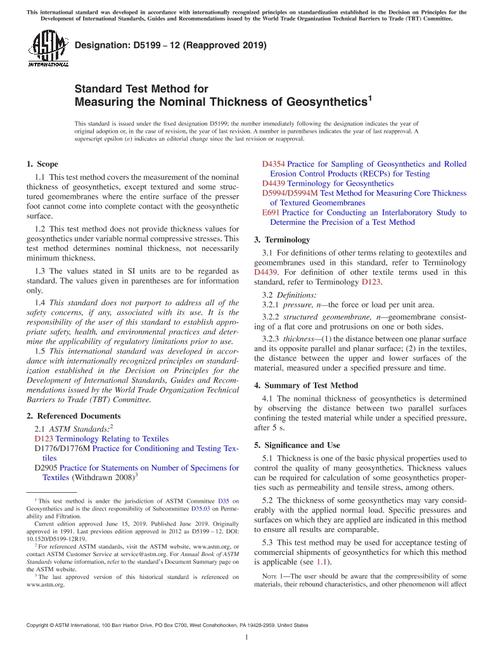 ASTM D5199-12(2019)