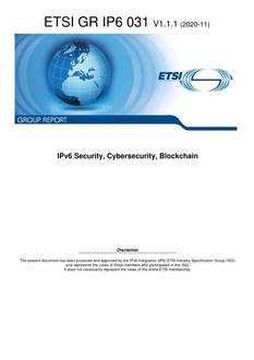 ETSI GR IP6 031