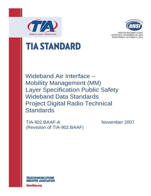 TIA ANSI/TIA-902.BAAF-A