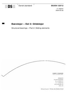 DANSK DS/EN 1337-2
