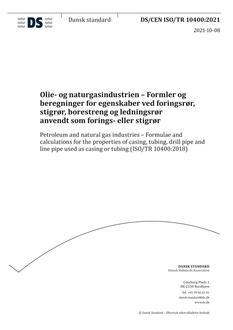 DANSK DS/CEN ISO/TR 10400