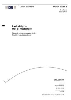 DANSK DS/EN 60268-5