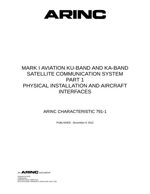 ARINC 791P1-1