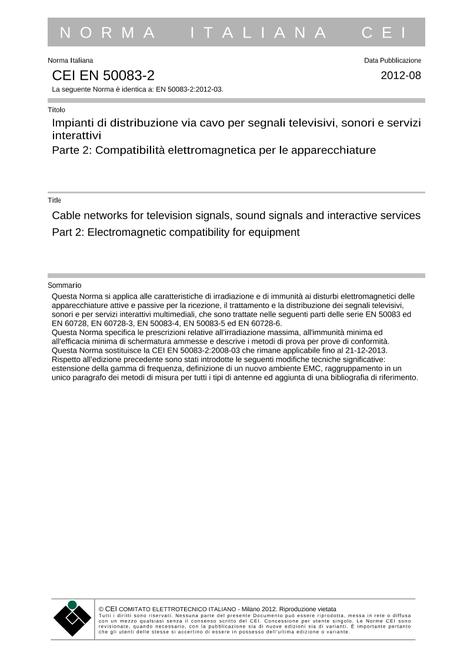 CEI EN 50083-2