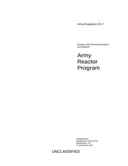 ARMY AR 50-7