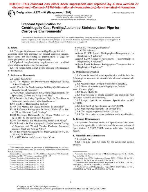 ASTM A872-91