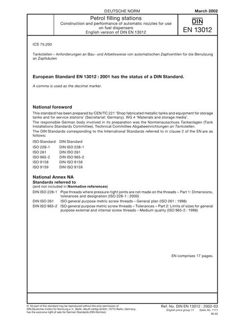 DIN EN 13012