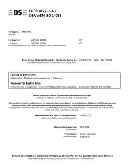 DANSK DSF/PREN ISO 14031