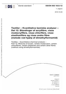 DANSK DS/EN ISO 1833-12