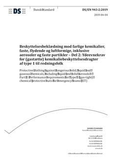 DANSK DS/EN 943-2