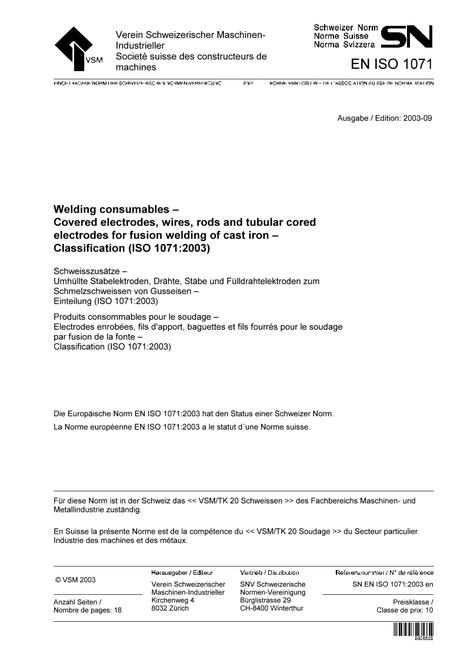 SNV SN EN ISO 1071