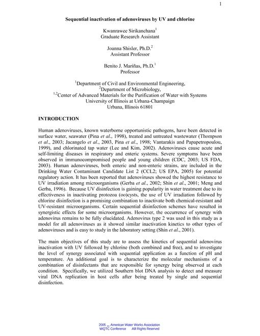 AWWA WQTC62536