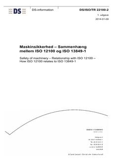 DANSK DS/ISO/TR 22100-2