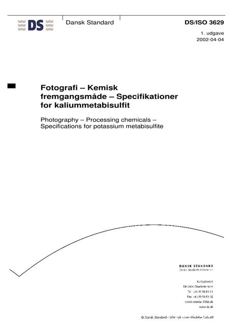 DANSK DS/ISO 3629