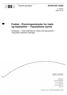 DANSK DS/EN ISO 19958