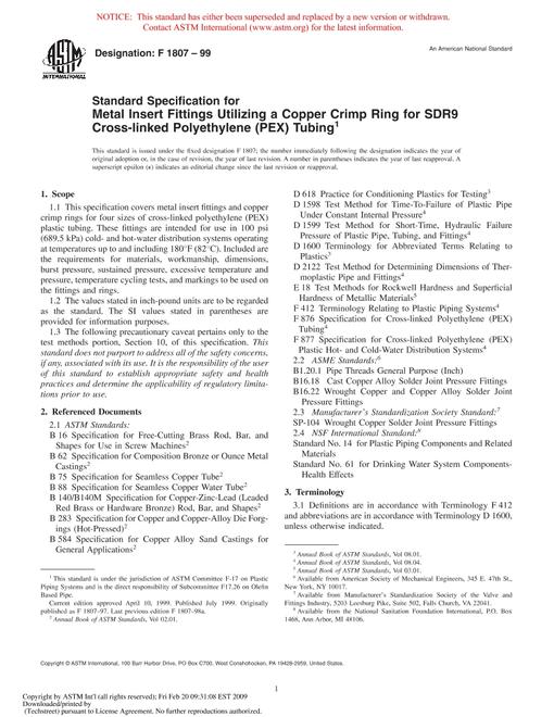 ASTM F1807-99