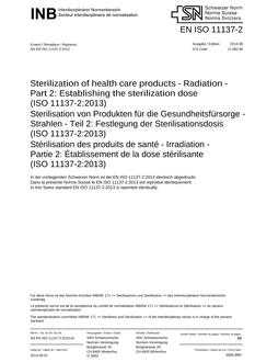 SNV SN EN ISO 11137-2