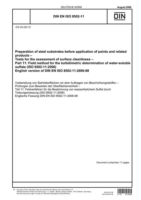 DIN EN ISO 8502-11