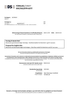 DANSK DSF/ISO/DTR 6277