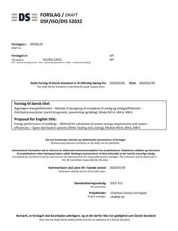 DANSK DSF/ISO/DIS 52032