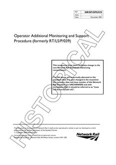 NR RT/LS/P/039 ISSUE 1