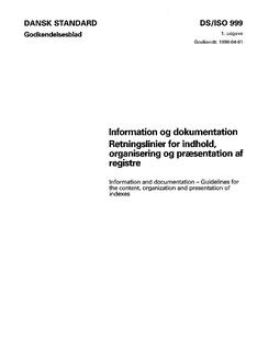 DANSK DS/ISO 999