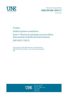 AENOR UNE-EN ISO 1833-7