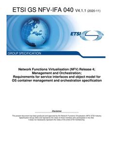 ETSI GS NFV-IFA 040